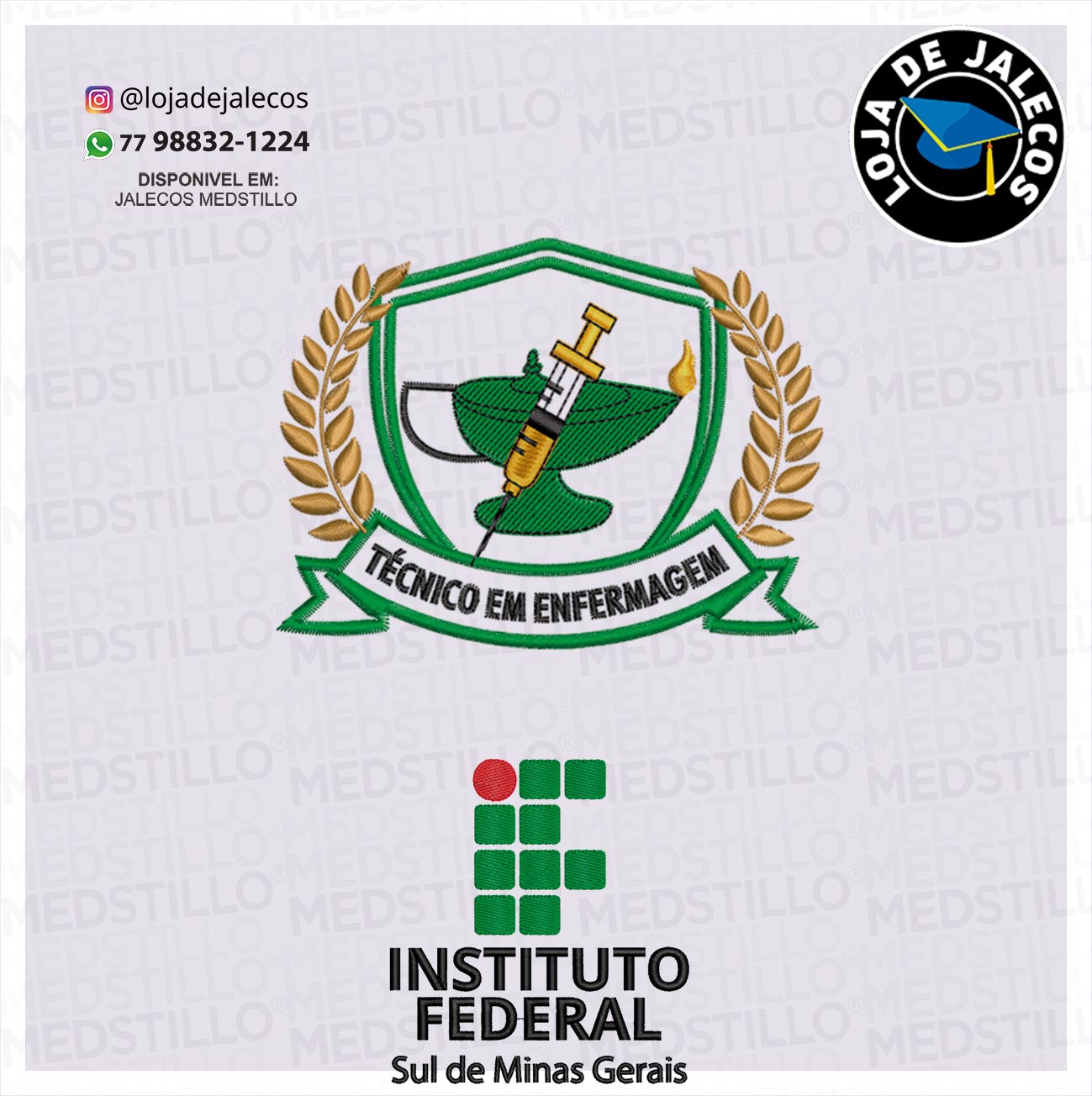 JMKP158 - JALECO IFSUL-MG-01 / TEC. ENFERMAGEM-10