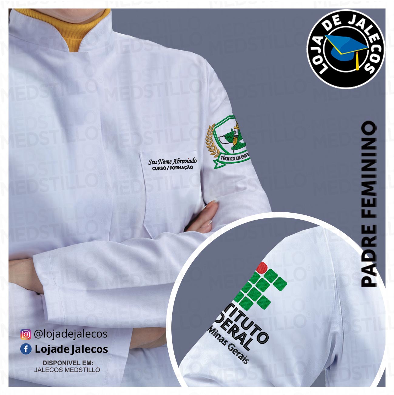 JMKP158 - JALECO IFSUL-MG-01 / TEC. ENFERMAGEM-10