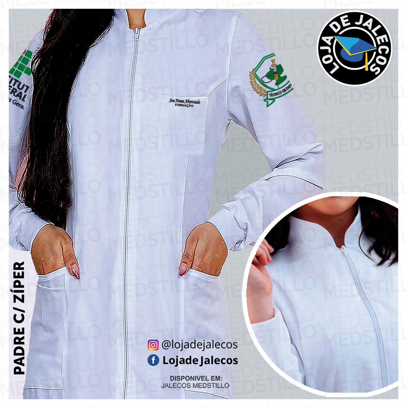 JMKP158 - JALECO IFSUL-MG-01 / TEC. ENFERMAGEM-10
